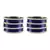 Blue Color Brass Bangle