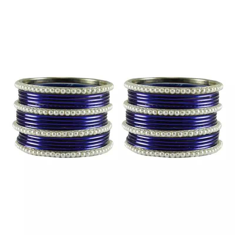 Blue Color Brass Bangle