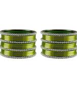 Light Green  Color Brass Bangle
