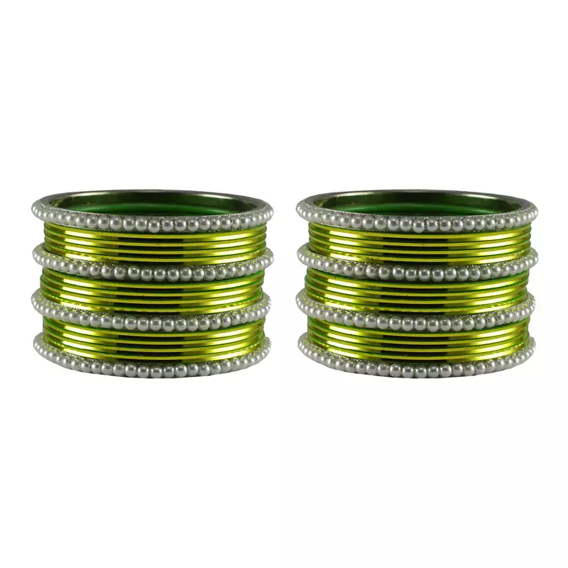 Light Green  Color Brass Bangle