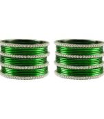 Green  Color Brass Bangle