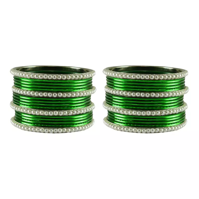Green  Color Brass Bangle