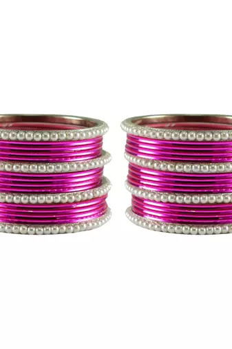 Light Rani Color Brass Bangle