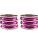 Light Rani Color Brass Bangle