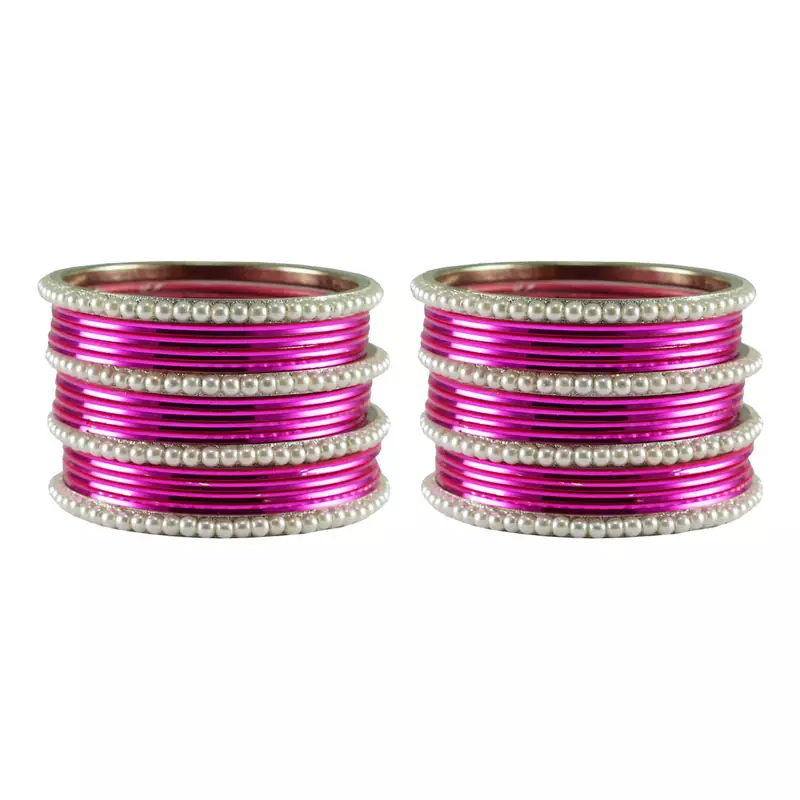 Light Rani Color Brass Bangle