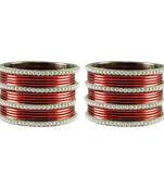 Maroon Color Brass Bangle