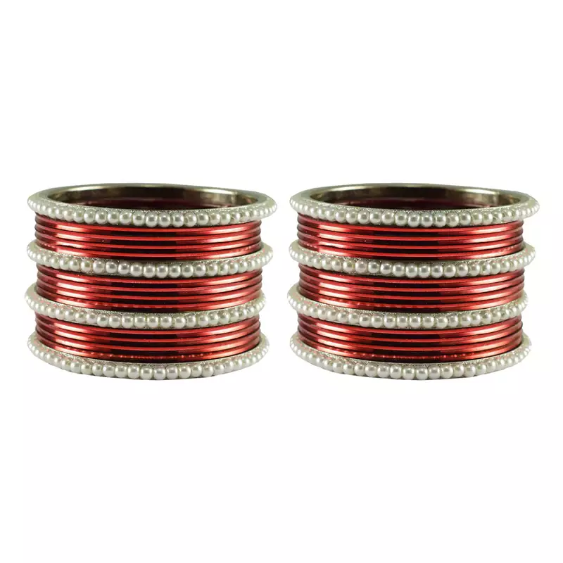 Maroon Color Brass Bangle