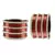 Maroon Color Brass Bangle