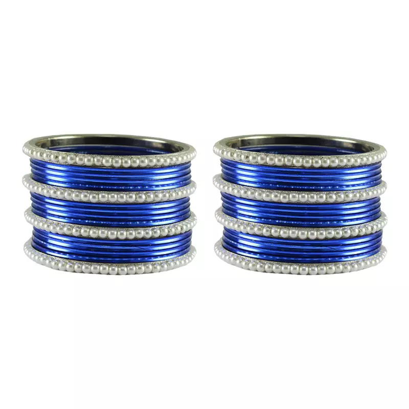 Light Blue  Color Brass Bangle
