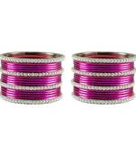 Purple  Color Brass Bangle
