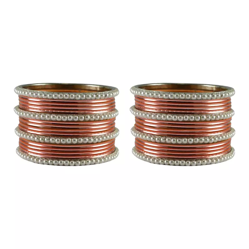 Peach Color Brass Bangle