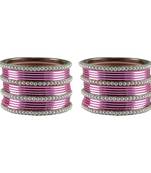 Pink Color Brass Bangle