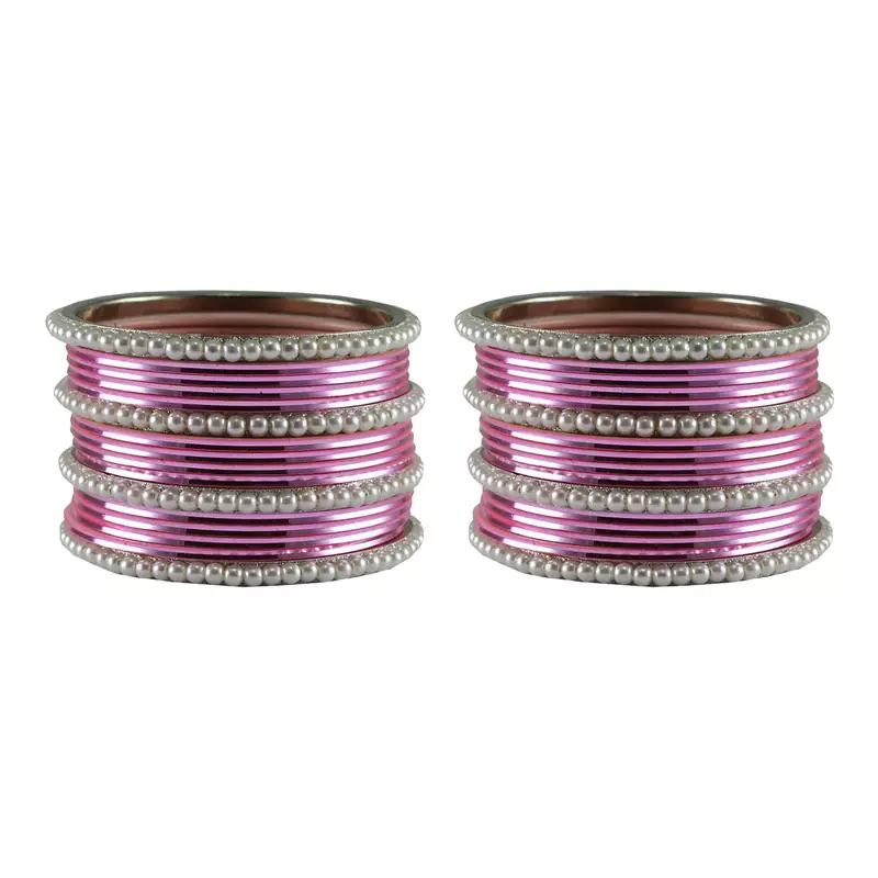 Pink Color Brass Bangle