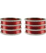 Maroon Color Brass Bangle