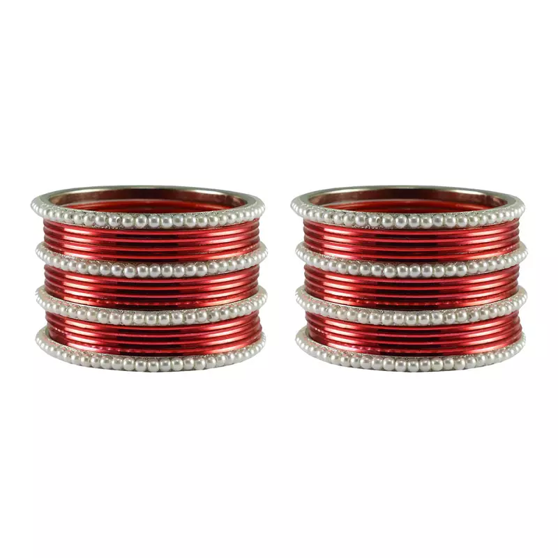 Maroon Color Brass Bangle
