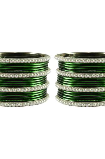 Green  Color Brass Bangle