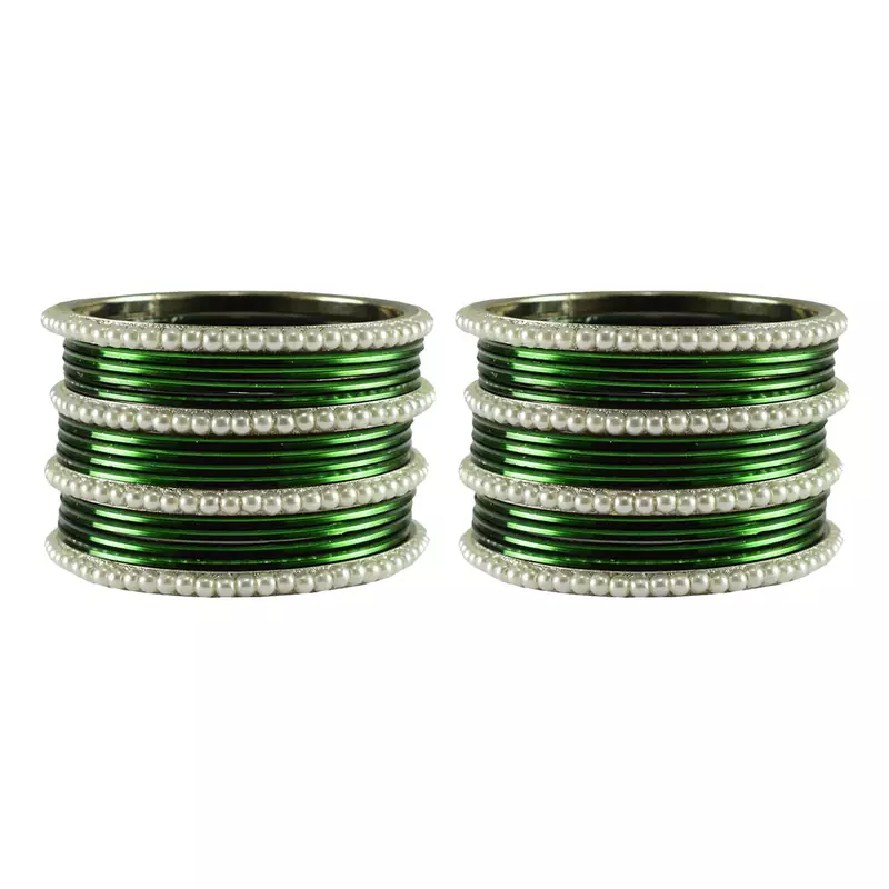 Green  Color Brass Bangle