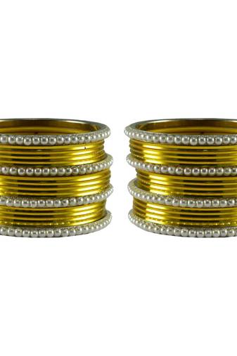 Yellow Color Brass Bangle