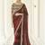 Red Thread embroidered with gota Patti organza Wedding & Party saree