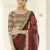 Red Thread embroidered with gota Patti organza Wedding & Party saree
