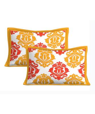 100% Pure Cotton  Skin friendly fabric with vibrant colours Jaipuri Print Double Bedsheet with 2 Pillow Covers 3
