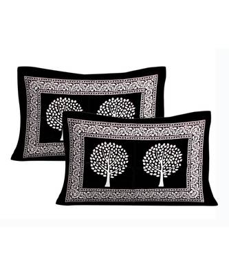 100% Pure Cotton  Skin friendly fabric with vibrant colours Jaipuri Print Double Bedsheet with 2 Pillow Covers 3