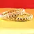 Gold Moti Stone Cz Polki Kundun Meenakari Pearl Bangle Kara Size