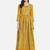Kiana Women's Printed Mustard Cotton A-Line  Casual Dress