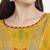 Kiana Women's Printed Mustard Cotton A-Line  Casual Dress