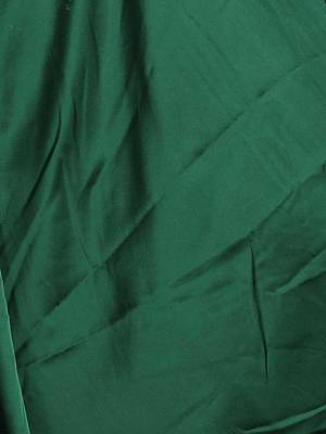 Green plain faux silk blend saree with blouse 2