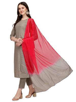 Grey printed crepe kurtas-and-kurtis 3