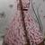 Baby pink thread with sequins embroidered silk semi stitched wedding lehenga