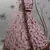 Baby pink thread with sequins embroidered silk semi stitched wedding lehenga
