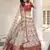 White & Red thread with Sequins embroidered art silk semi-stitched Party wear lehenga