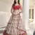 White & Red thread with Sequins embroidered art silk semi-stitched Party wear lehenga