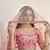 Pink thread with sequins embroidered art silk semi stitched wedding lehenga for bridal