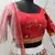 White & Red thread with Sequins embroidered art silk semi-stitched Party wear lehenga
