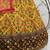 Mustard-yellow & Pink thread with sequins embroidered art silk semi stitched party wear lehenga