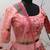 Pink thread with sequins embroidered art silk semi stitched wedding lehenga for bridal