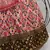 Pink thread with sequins embroidered art silk semi stitched wedding lehenga for bridal