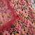 Pink thread with sequins embroidered art silk semi stitched wedding lehenga for bridal