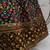 Green & Orange thread with sequins embroidered art silk semi stitched wedding and Party lehenga