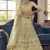 Yuma Lime Yellow zarkan, zari and thread embroidered crepe-silk semi stitched lehenga