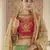 Green hand work, zari and thread embroidered jacquard lehenga