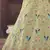 Pista-green zari and thread embroidered art silk semi stitched lehenga