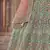 turquoise Green zarkan, gota and thread embroidered organza semi stitched lehenga