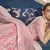 Pink sequins and thread embroidered organza semi stitched lehenga