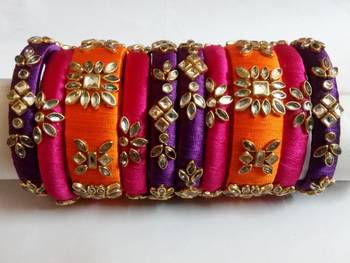Multicolor bangles-and-bracelets 1