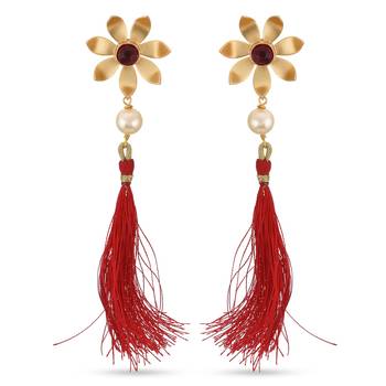Red earrings 2