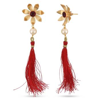 Red earrings 3